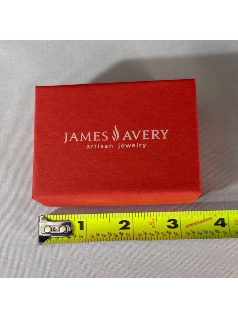 James Avery Artisan Jewelry Red Gift Box With Pouch Cloth & Care Cards BOX ONLY - Picture 6 of 7